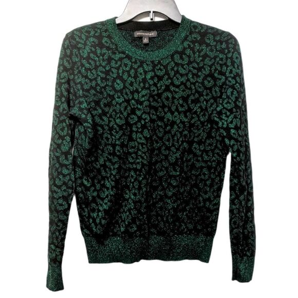 BANANA REPUBLIC Metallic Leopard Print Sweater S - Picture 6 of 6